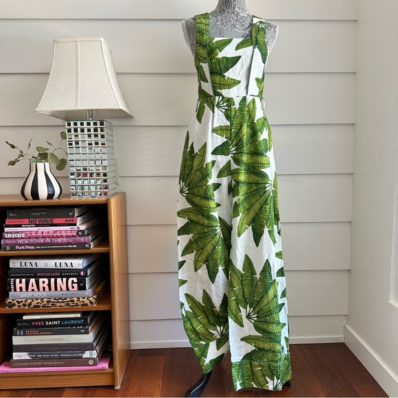 Farm Rio Palm Fan Jumpsuit size XS Missing Belt - Picture 6 of 16